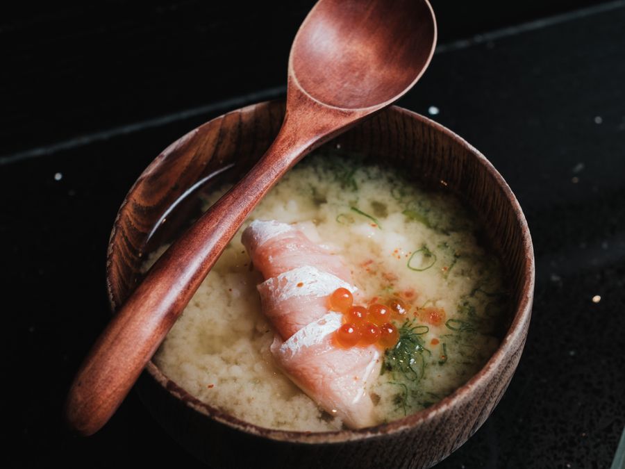 Miso z łososiem